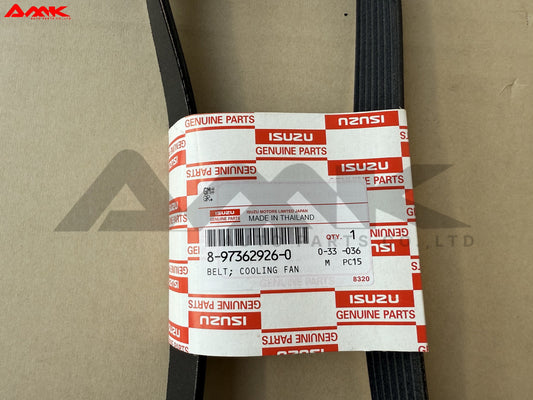 ISUZU BELT, COOLING FAN 8-97362926-0