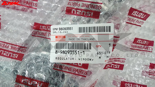 ISUZU FRONT DOOR WINDOW REGULATOR 8-98093551-1