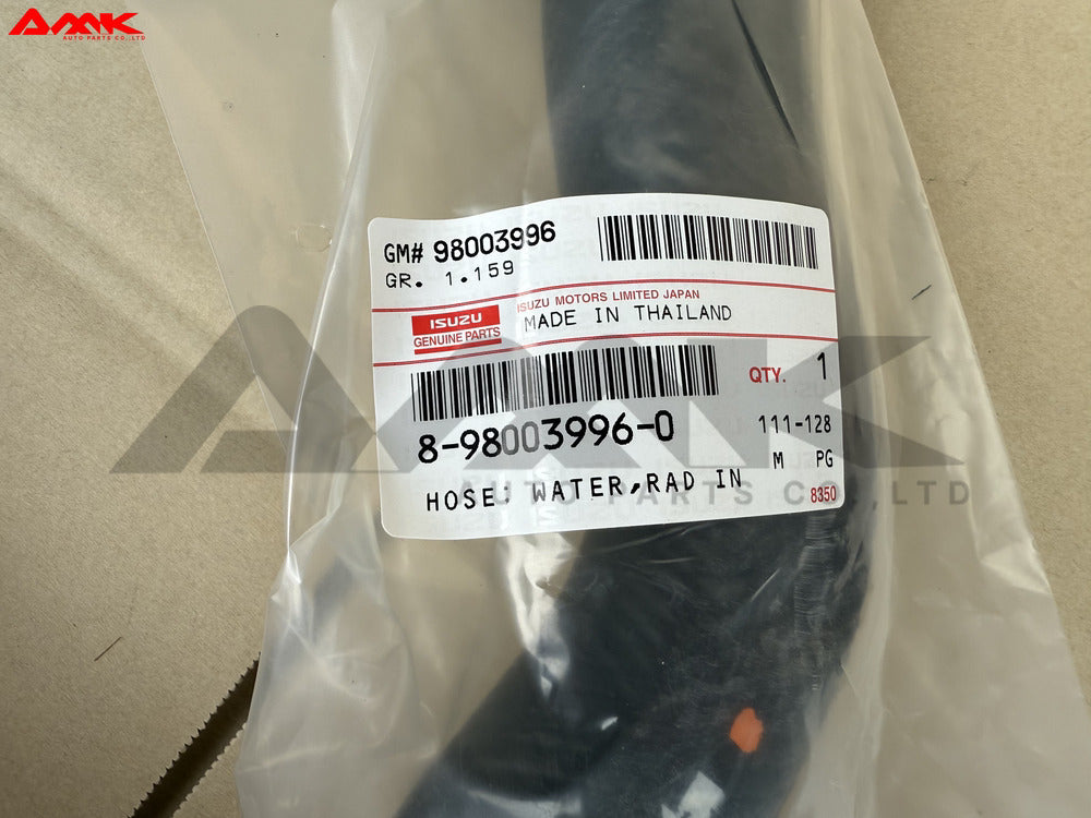 ISUZU HOSE, WATER RAD IN 8-98003996-0