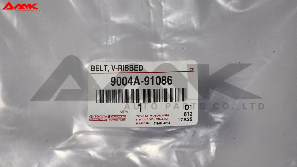 TOYOTA BELT, V-RIBBED 9004A-91086