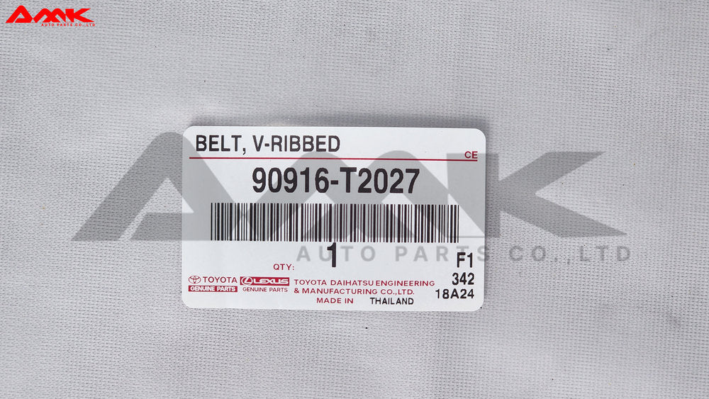 TOYOTA BELT, V-RIBBED 90916-T2027
