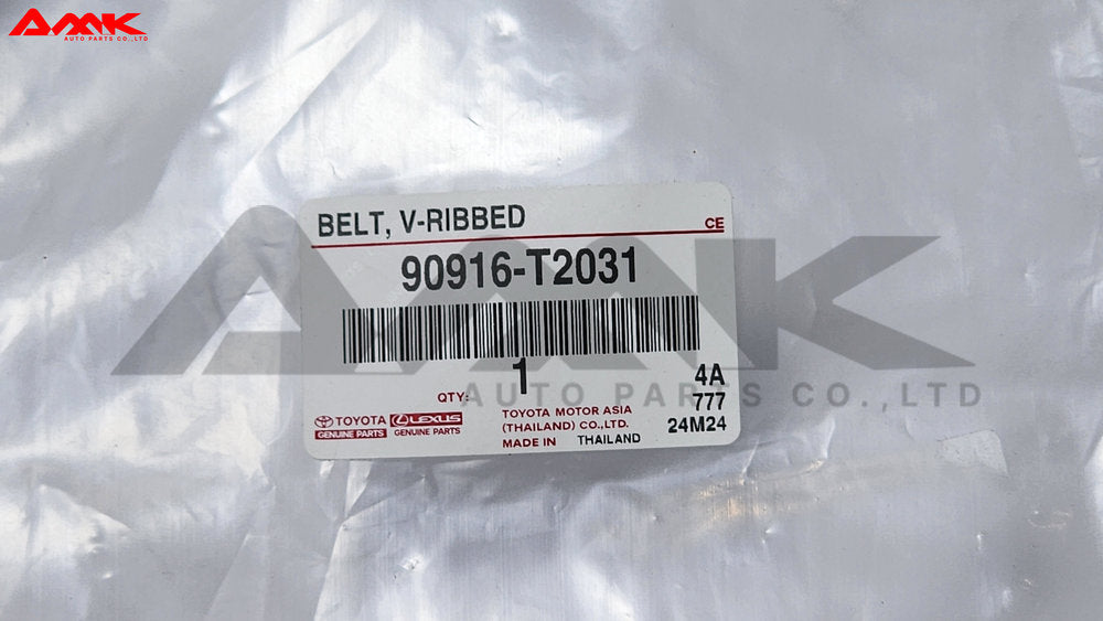 TOYOTA BELT, V-RIBBED 90916-T2031