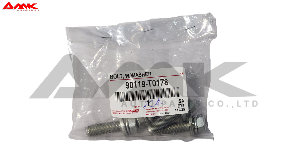 TOYOTA BOLT, W/WASHER 90119-T0178