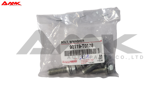 TOYOTA BOLT, W/WASHER 90119-T0178