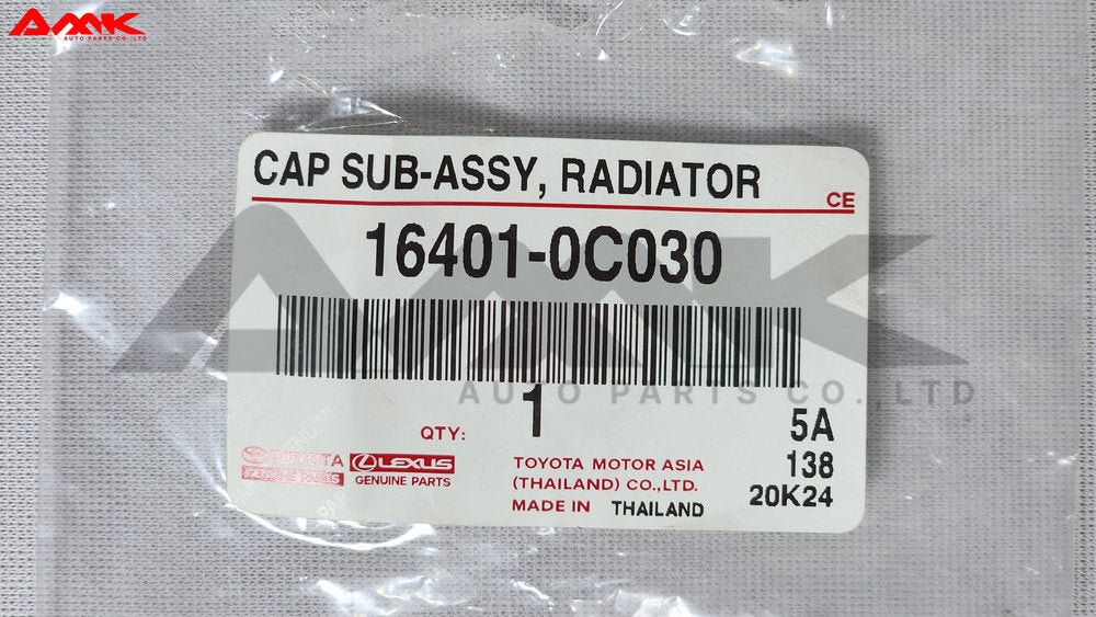 TOYOTA CAP SUB-ASSY, RADIATOR 16401-0C030
