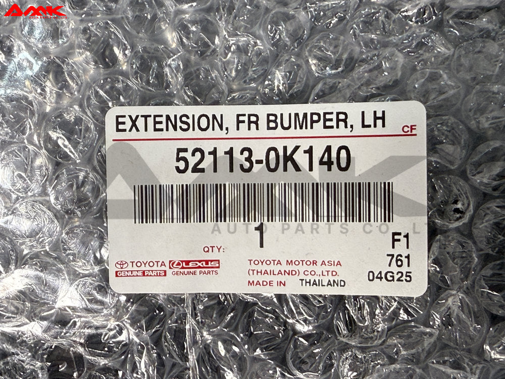 TOYOTA EXTENSION, FR BUMPER, LH 52113-0K140