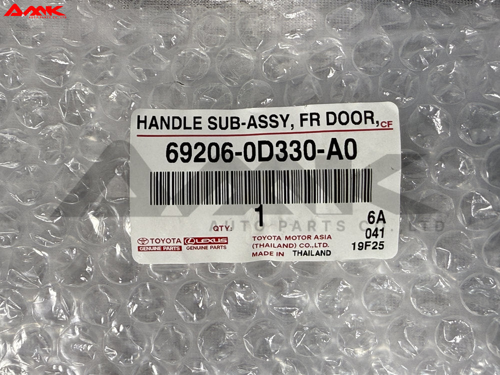 TOYOTA HANDLE SUB-ASSY, FR DOOR, INSIDE LH 69206-0D330-A0