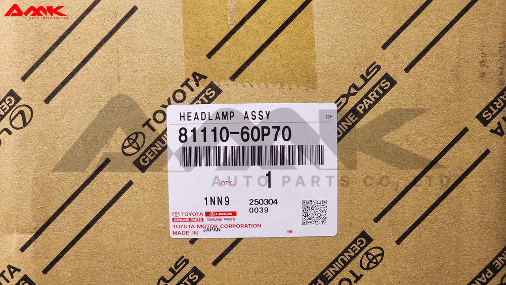 TOYOTA HEADLAMP ASSY 81110-60P70