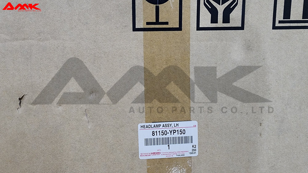 TOYOTA HEADLAMP ASSY, LH 81150-YP150