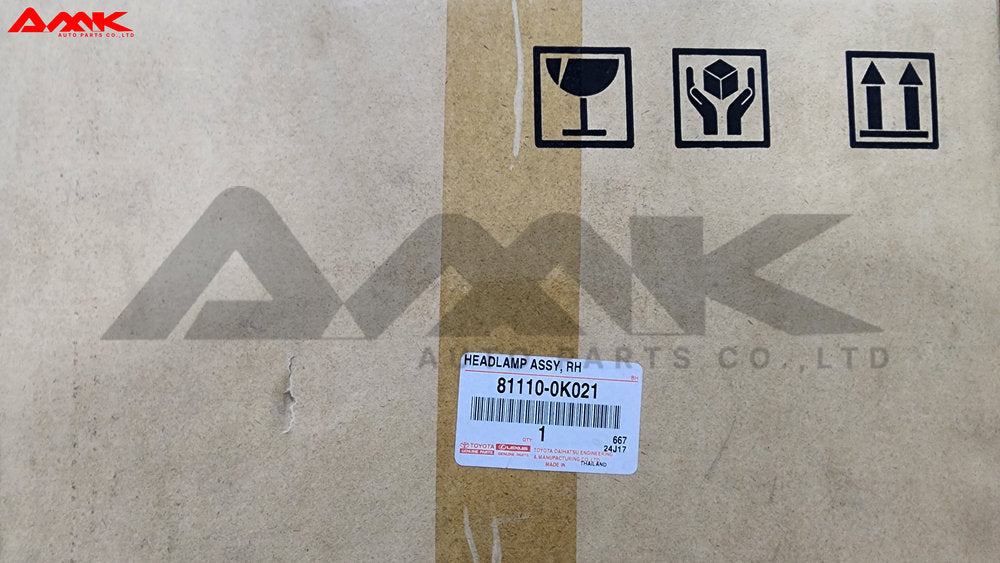 TOYOTA HEADLAMP ASSY, RH 81110-0K021