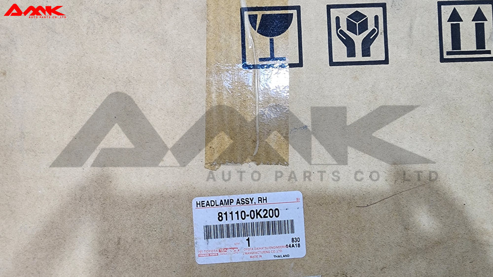 TOYOTA HEADLAMP ASSY, RH 81110-0K200
