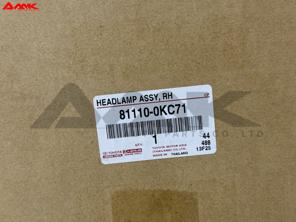 TOYOTA HEADLAMP ASSY, RH 81110-0KC71