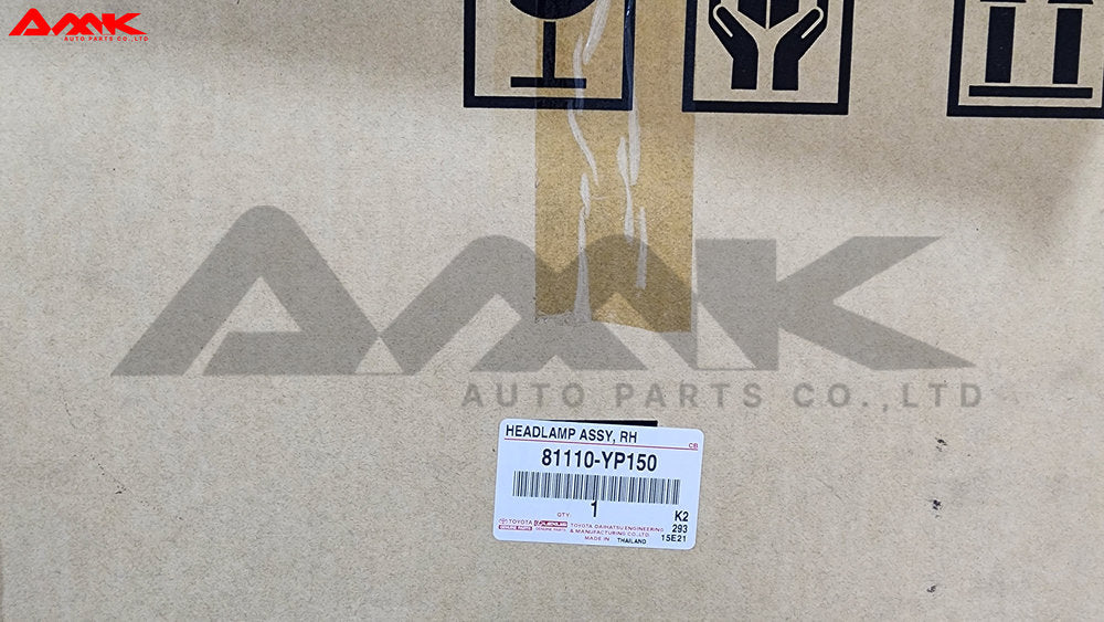 TOYOTA HEADLAMP ASSY, RH 81110-YP150