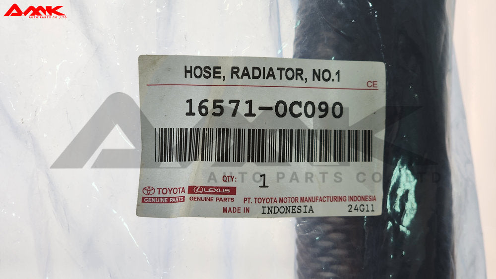 TOYOTA HOSE, RADIATOR, NO.1 16571-0C090