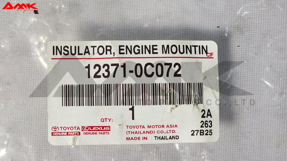 TOYOTA INSULATOR , ENGINE MOUNTING 12371-0C072