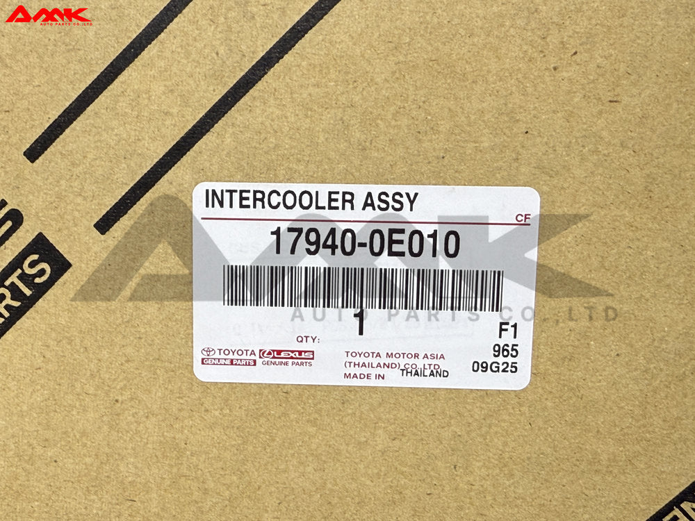 TOYOTA INTERCOOLER ASSY 17940-0E010