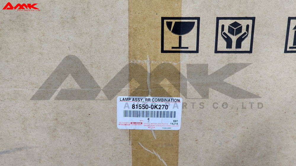 TOYOTA LAMP ASSY, RR COMBINATION, RH 81550-0K270