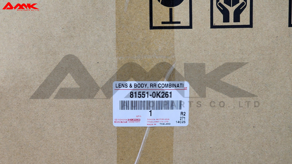 TOYOTA LENS & BODY, RR COMBINATION 81551-0K261