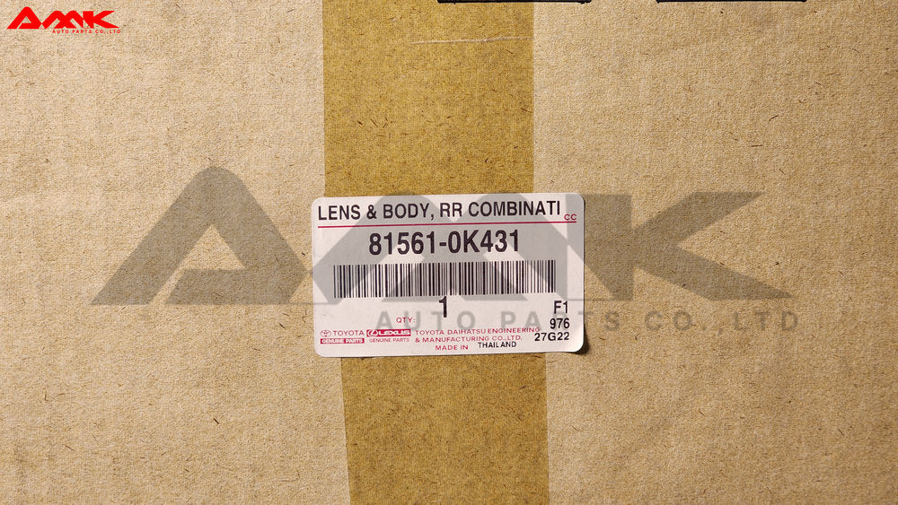TOYOTA LENS & BODY, RR COMBINATION 81561-0K431