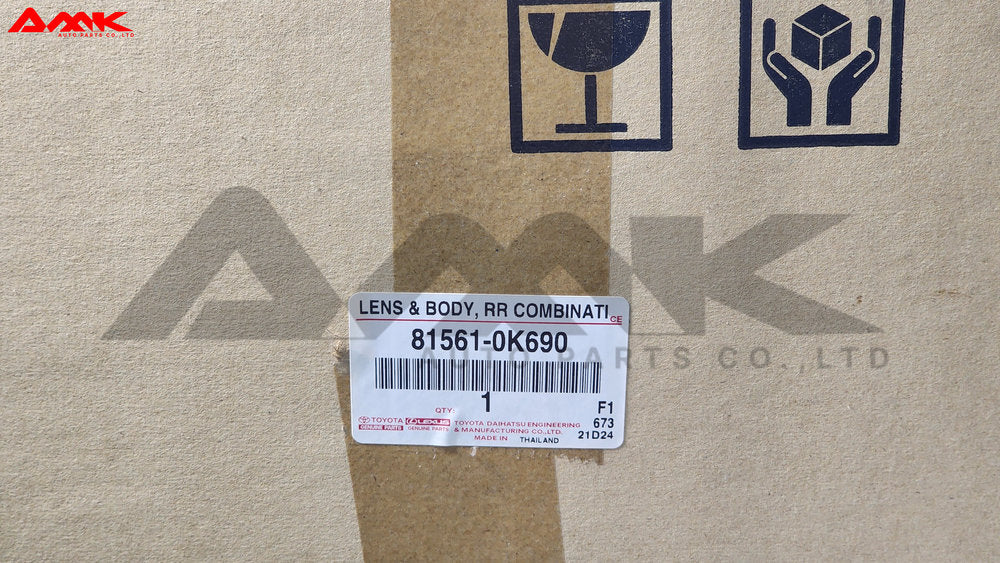 TOYOTA LENS & BODY, RR COMBINATION 81561-0K690