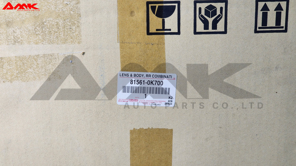 TOYOTA LENS & BODY, RR COMBINATION LAMP, LH 81561-0K700