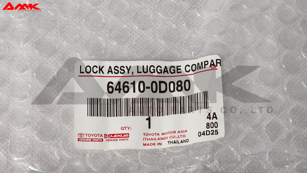 TOYOTA LOCK ASSY, LUGGAGE COMPARTMENT DOOR 64610-0D080