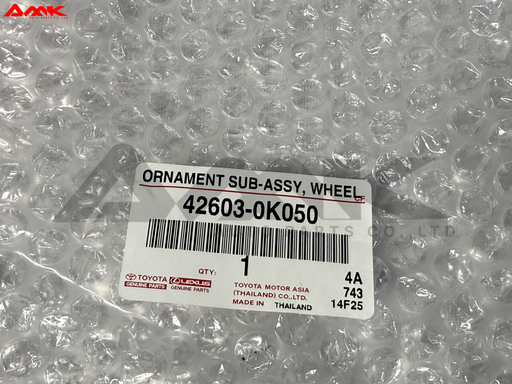 TOYOTA ORNAMENT SUB-ASSY, WHEEL 42603-0K050