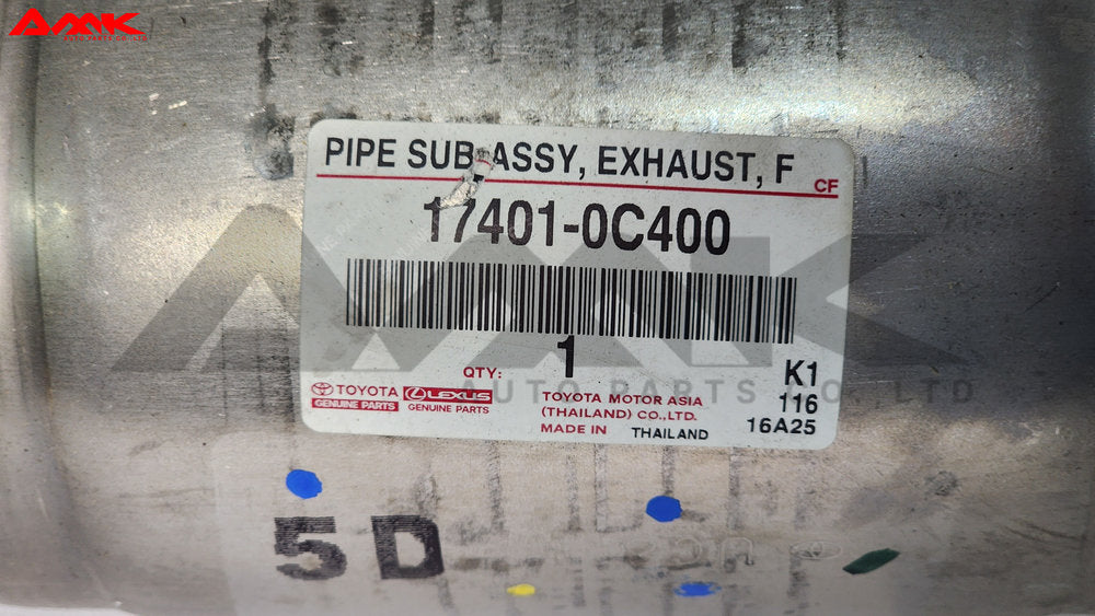 TOYOTA PIPE SUB-ASSY, EXHAUST 17401-0C400