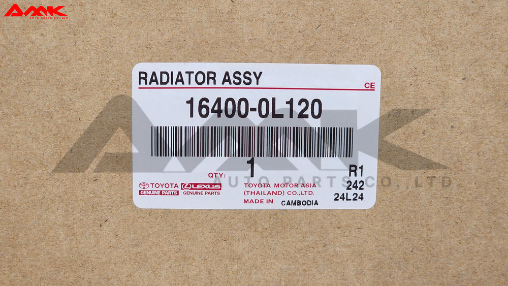 TOYOTA RADIATOR ASSY 16400-0L120