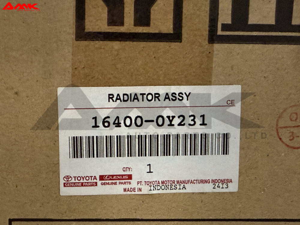 TOYOTA RADIATOR ASSY 16400-0Y231
