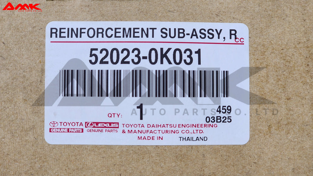 TOYOTA REINFORCEMENT SUB-ASSY, REAR BUMPER 52023-0K031