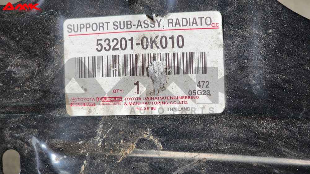 TOYOTA SUPPORT SUB-ASSY, RADIATOR 53201-0K010