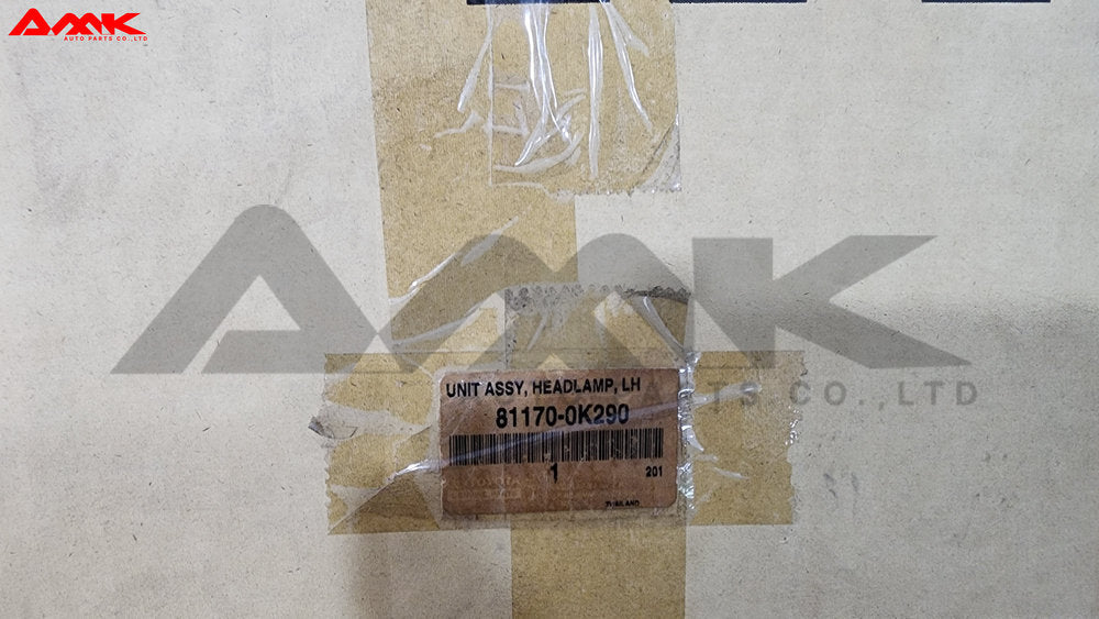 TOYOTA UNIT ASSY, HEADLAMP, LH 81170-0K290