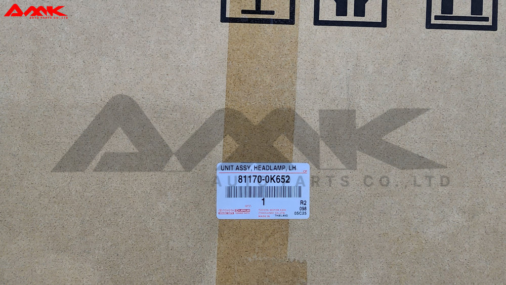 TOYOTA UNIT ASSY, HEADLAMP, LH 81170-0K652