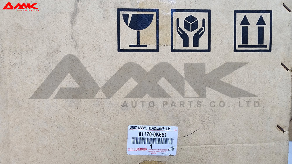 TOYOTA UNIT ASSY, HEADLAMP, LH 81170-0K681