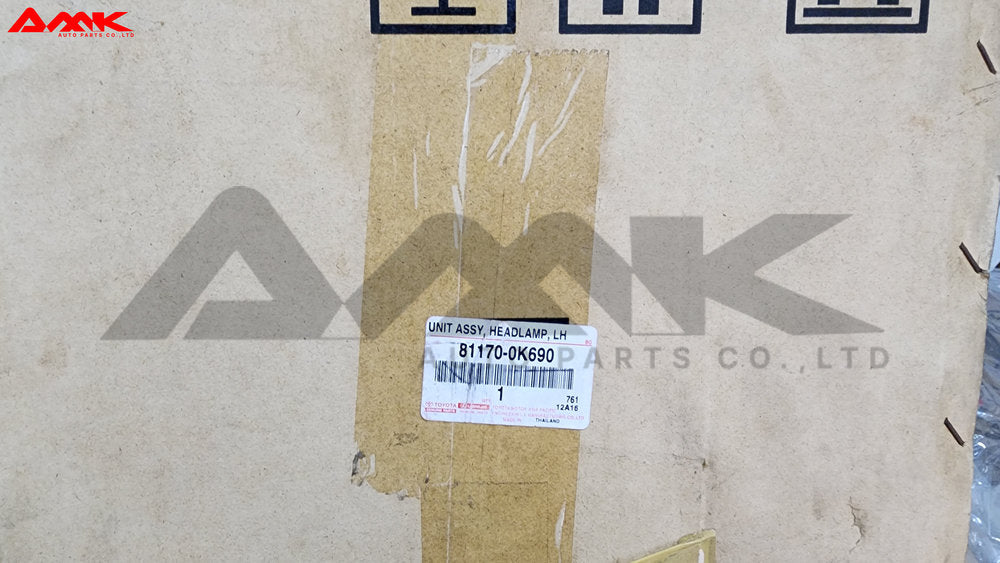 TOYOTA UNIT ASSY, HEADLAMP, LH 81170-0K690