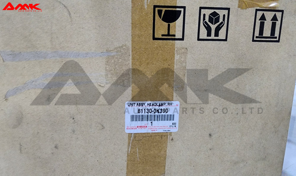 TOYOTA UNIT ASSY, HEADLAMP, RH 81130-0K390