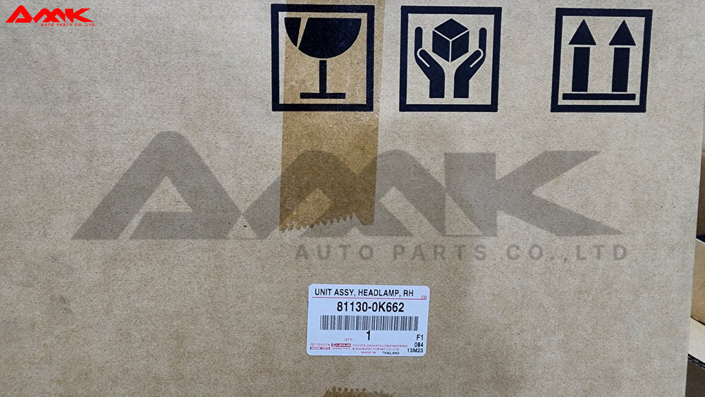 TOYOTA UNIT ASSY, HEADLAMP, RH 81130-0K662