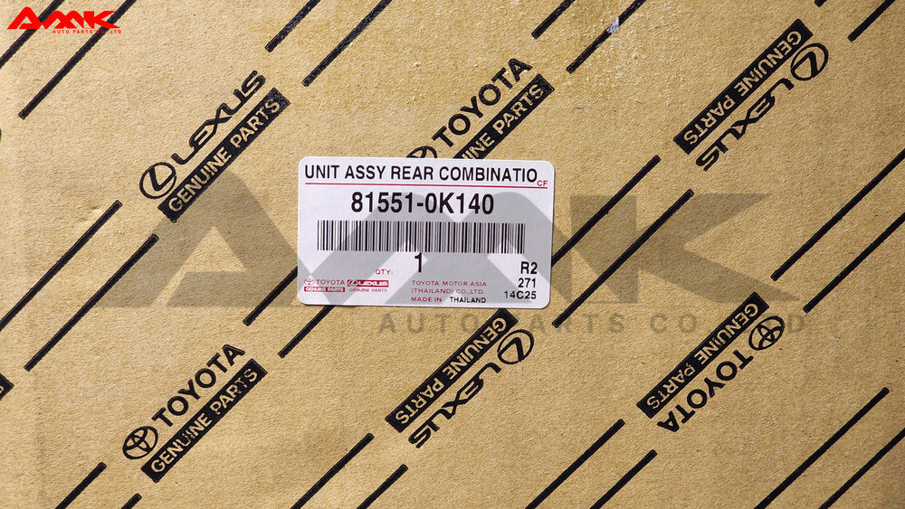 TOYOTA UNIT ASSY REAR COMBINATION 81551-0K140