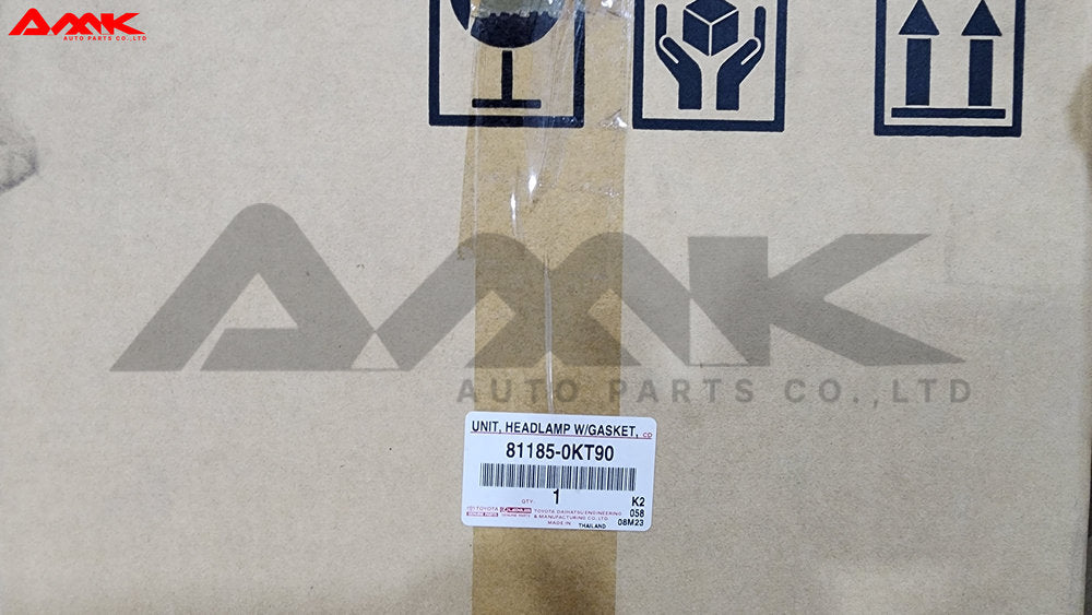 TOYOTA UNIT, HEADLAMP W/GASKET 81185-0KT90