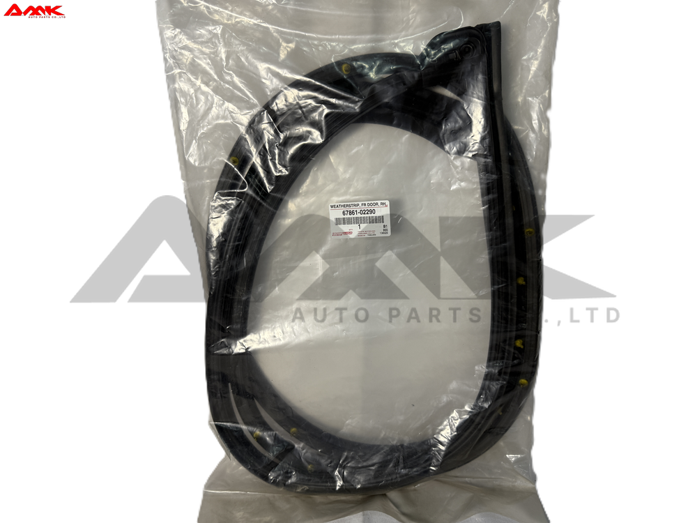 TOYOTA WEATHERSTRIP, FR DOOR, RH 67861-02290