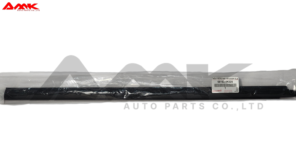 TOYOTA WEATHERSTRIP, RR DOOR GLASS, OUTER RH 68163-0K020