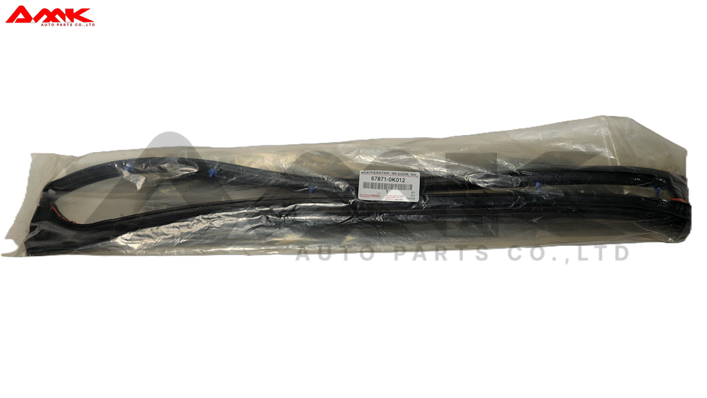TOYOTA WEATHERSTRIP, RR DOOR, RH 67871-0K012